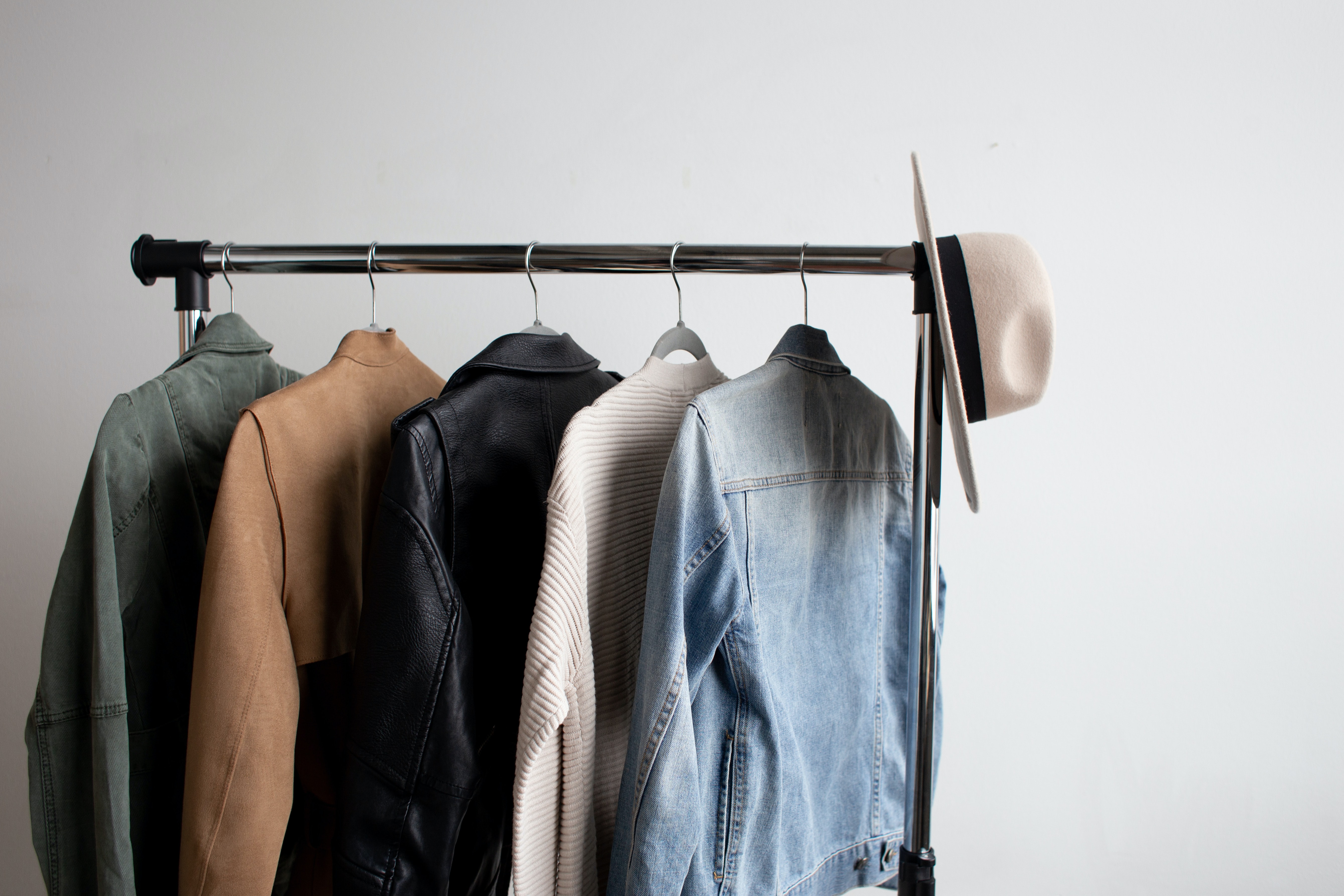 Clothes on a rack